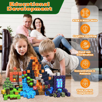 The Light-Up Magnetic Block Set for Curious Young Minds.